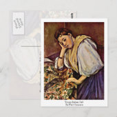 Young Italian Girl von Paul Cezanne Postkarte (Vorne/Hinten)