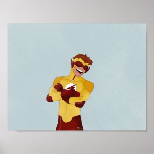Young Justice Wally West Poster (Vorne)