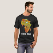 Young King African Little King Black History Month T-Shirt (Vorne ganz)