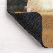 Young Labrador Leaning an a Christmas Present Mousepad (Ecke)