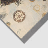 Young lächelnd Steampunk Man Verziert P6 Decoupage Seidenpapier (Ausschnitt)