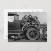 Young Lady Auto Mechanics, 1927 Postkarte (Vorne/Hinten)