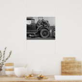 Young Lady Auto Mechanics, 1927. Vintages Foto Poster (Küche)