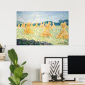 Young Ladys of Giverny Sun Effect von Claude Monet Poster (Heimbüro)