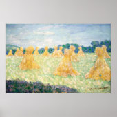 Young Ladys of Giverny Sun Effect von Claude Monet Poster (Vorne)