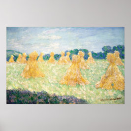 Young Ladys of Giverny Sun Effect von Claude Monet Poster