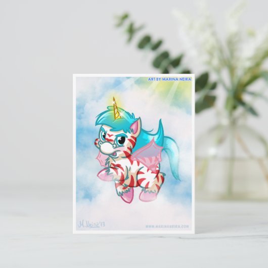 Young Laser Postcard Postkarte (Stehend Vorderseite)