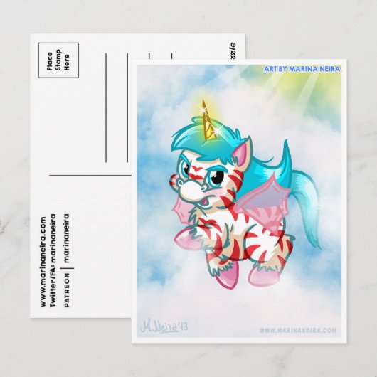 Young Laser Postcard Postkarte (Vorne/Hinten)