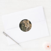 Young Leopard Cub Art Geschenke Runder Aufkleber (Umschlag)