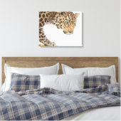Young Leopard Painting Leinwanddruck (Insitu (Schlafzimmer))