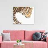 Young Leopard Painting Leinwanddruck (Insitu (Wohnzimmer))