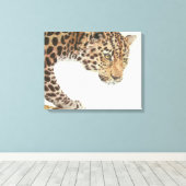 Young Leopard Painting Leinwanddruck (Insitu (Holzboden))
