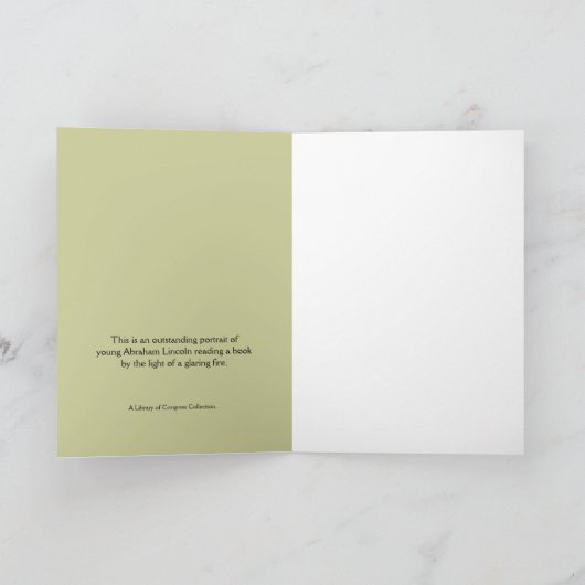 Young Lincoln Karte (Innenseite)