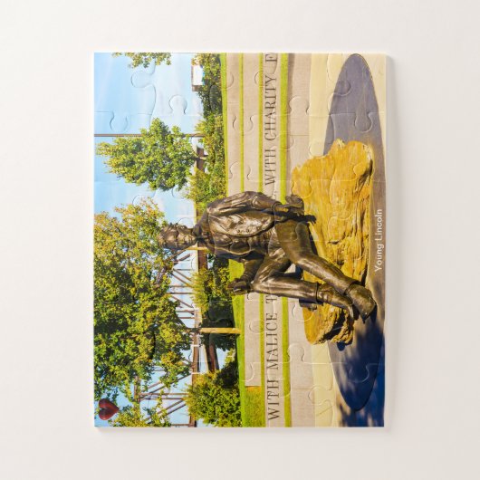 Young Lincoln Monument Puzzle (Vertikal)