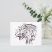 YOUNG LION POSTKARTE (Stehend Vorderseite)