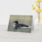 Young Loon Grußkarte Karte (Gelbe Blume)