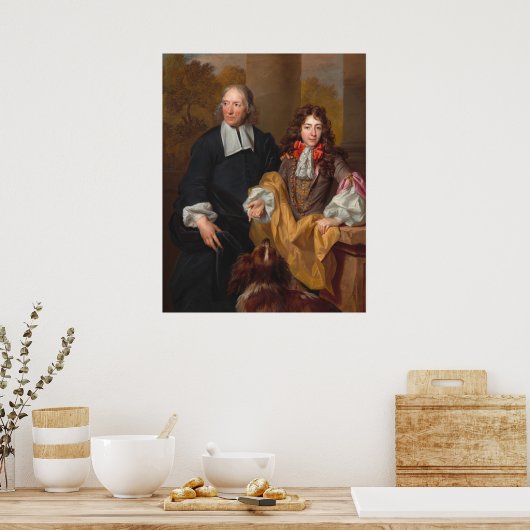 Young Man Tutor - Nicolas de Largillierre Fine Art Poster (Küche)