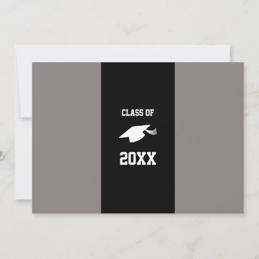 Young Man's Graduation Party lädt ein Einladung (Rückseite)