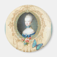 Young Marie Antoinette Butterfly Art Print