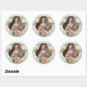 Young Marie Antoinette n Pink Roses Stickers (Blatt)