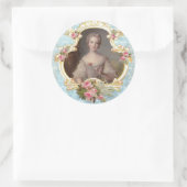 Young Marie Antoinette n Pink Roses Stickers (Tasche)