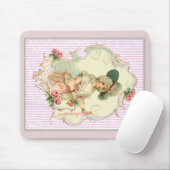 Young Marie Antoinette Pink Roses Mousepad (Mit Mouse)