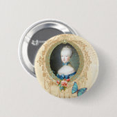 Young Marie Antoinette Verziert Button Button (Vorne & Hinten)