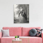 Young Martha Washington 1863 Leinwanddruck (Insitu (Wohnzimmer))