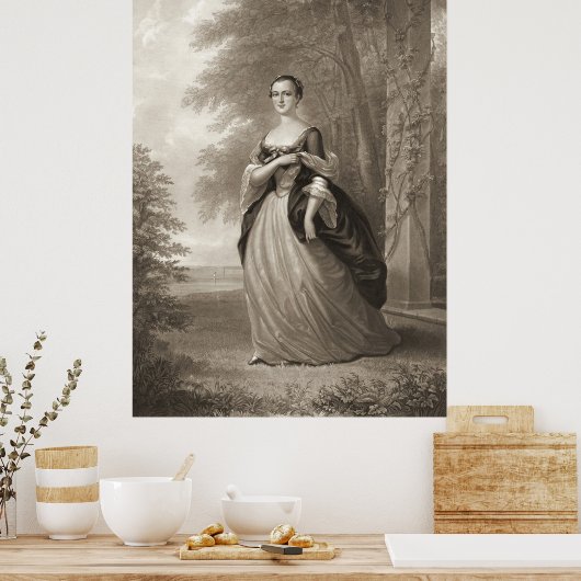 Young Martha Washington 1863 Poster (Küche)