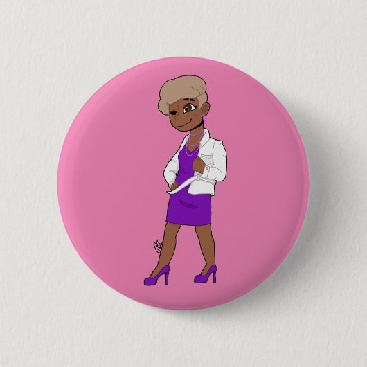 Young Modegirl Button (Vorderseite)