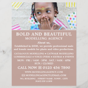 Young Model, Modelagentur, Model Agent Flyer