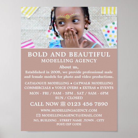 Young Model, Modelagentur, Model Agent Poster (Vorne)