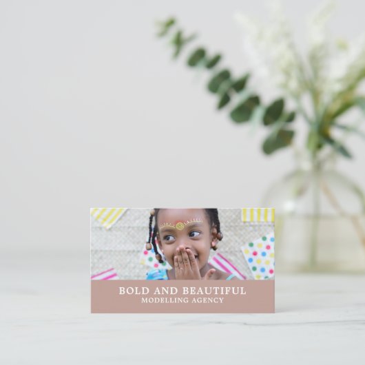 Young Model, Modelagentur, Model Agent Visitenkarte (Stehend Vorderseite)