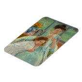 Young Mother Näwing Magnet (Linke Seite)