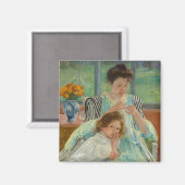 Young Mother Näwing Magnet (Vorderseite/Rückseite)