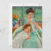 Young Mother Näwing | Mary Cassatt (Vorderseite)