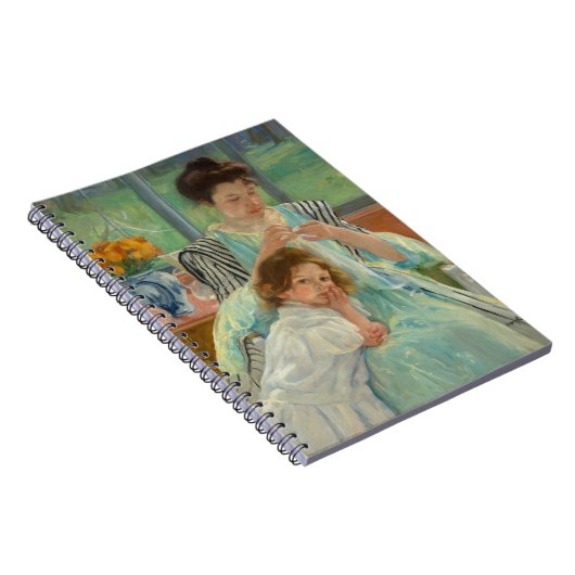 Young Mother Näwing | Mary Cassatt Notizblock (Rechte Seite)