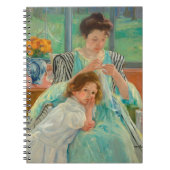 Young Mother Näwing | Mary Cassatt Notizblock (Vorderseite)