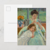 Young Mother Näwing Postkarte (Vorne/Hinten)