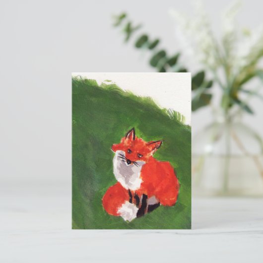 Young Mr. Fox Postkarte (Stehend Vorderseite)