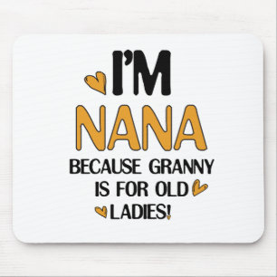 Young Nana Graphic Nana Clipart Design Oma Art Mousepad