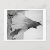 Young Oglala Indian Girl mit Welpe außerhalb von T Postkarte (Vorderseite)