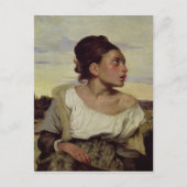 Young Orphan im Friedhof, 1824 Postkarte (Vorderseite)