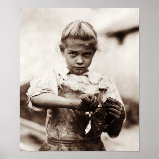 Young Oyster Shucker - Lewis Hine - 1913 Poster (Vorne)