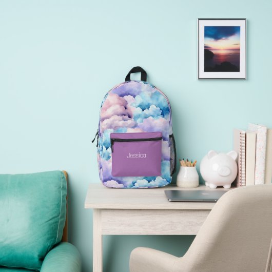 Young Pastel Clouds Bedruckter Rucksack (InSitu)