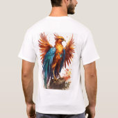 "Young Phoenix: Rebirth in Bloom T - Shirt" T-Shirt (Rückseite)