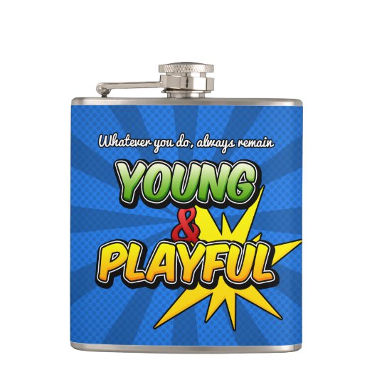 Young&Playful Inspiration Flask Flachmann (Vorderseite)