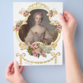 Young Queen Marie Antoinette Roses Cards Flyer (Hand)