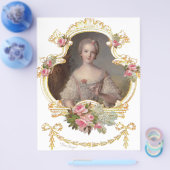 Young Queen Marie Antoinette Roses Cards Flyer (Einzeln)