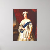 Young Queen Victoria mit Blume Tiara Portrait Leinwanddruck (Vorderseite)